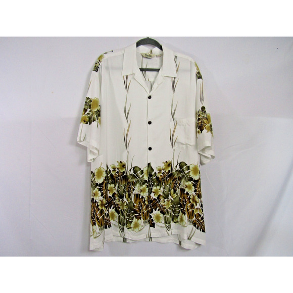 Paradise Bay XXL Shirt Rayon Tropical Cruise Travel Golf Resort Floral Sporty - Picture 1 of 7